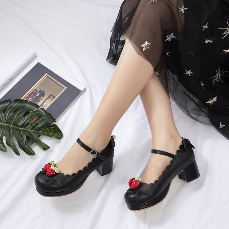 Berry Babe Mary Janes Lolita Shoes