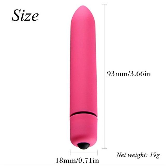 12 Colours Mini Vibrator 10 Speeds Discreet Vibrations