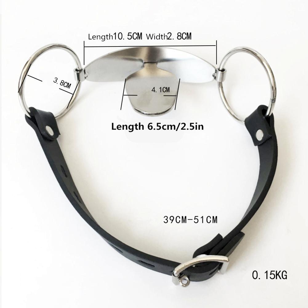 Bdsm Full Steel Tongue Bondage Restraint Mouth Plug Gag