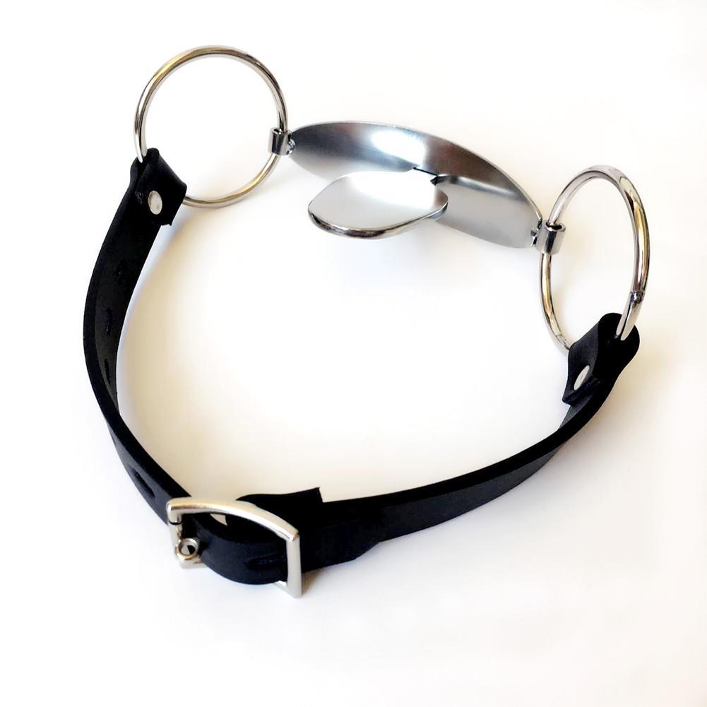 Bdsm Full Steel Tongue Bondage Restraint Mouth Plug Gag