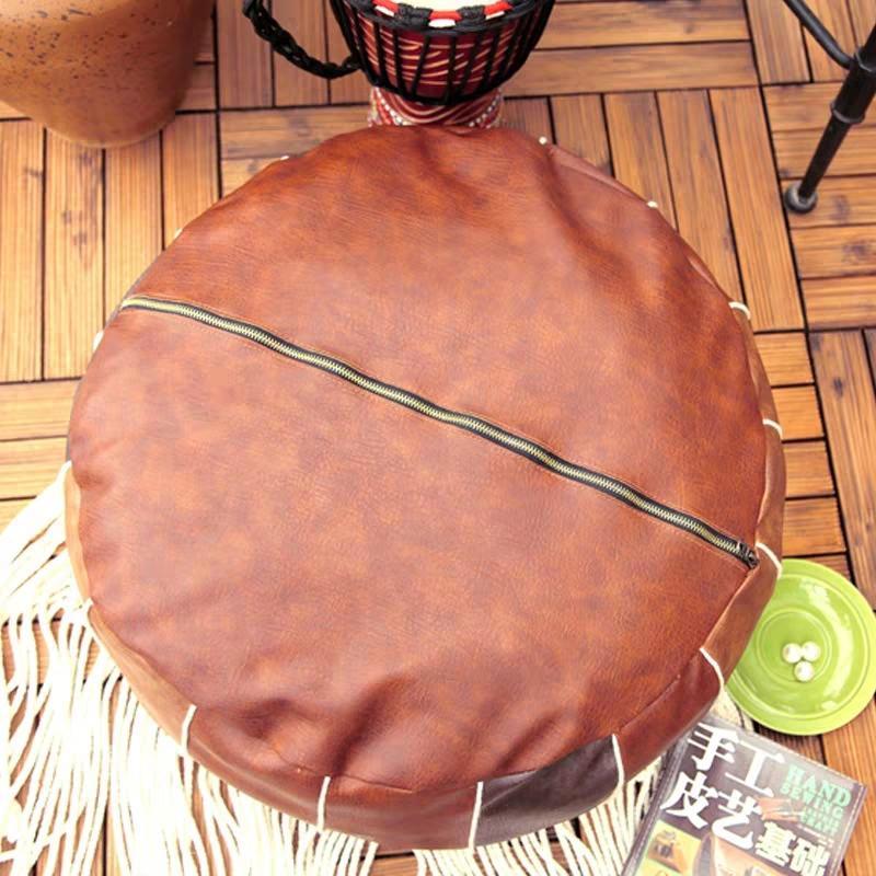 1 Sets of Hod Health & Home 1 Sets Of Moroccon Leather Pouf Cover