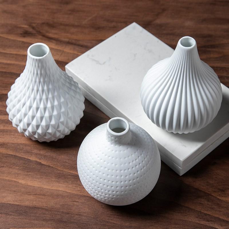 White Teardrop Vase Simple Decor