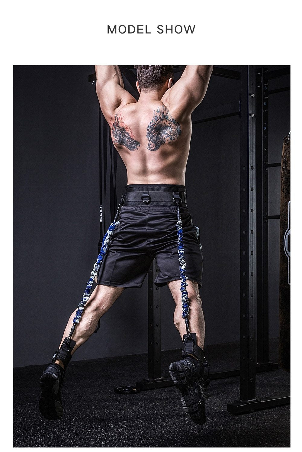 Vertical Jump Trainer Leg Strength Resistance Bands Home Gym Workout Fitness Exercise Equipment