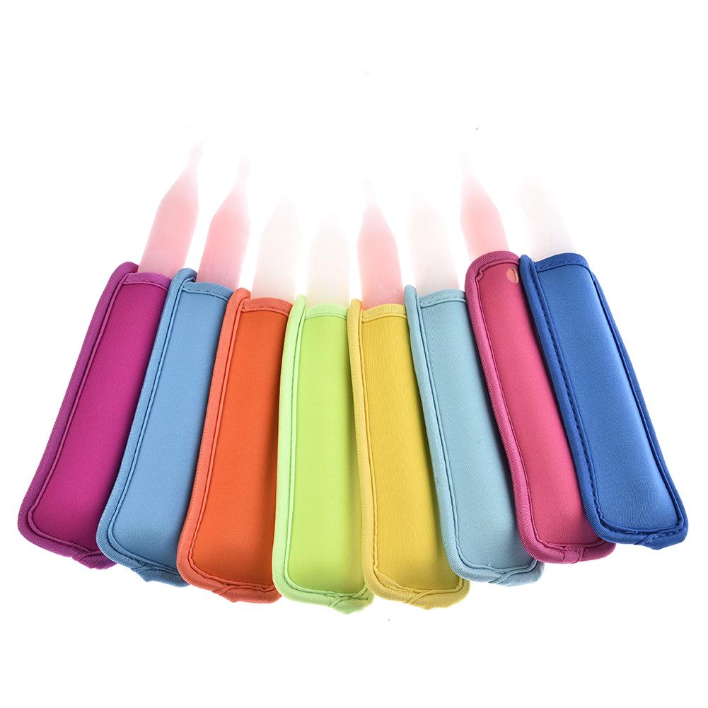 10Pcs / Set Reusable Iceblock Holders Popsicle Bags Sleeves