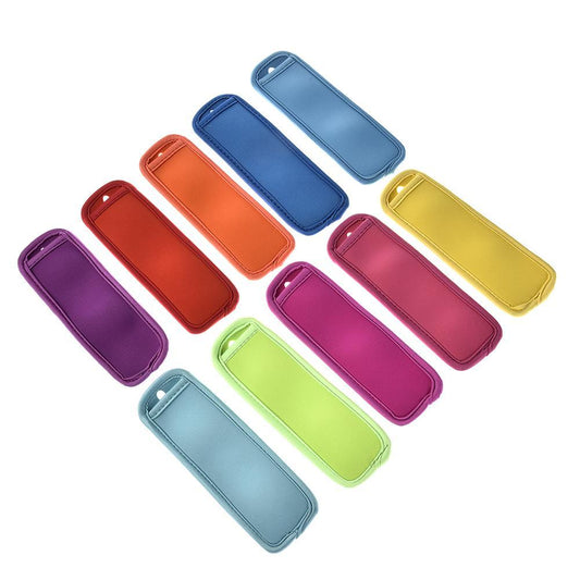 10Pcs / Set Reusable Iceblock Holders Popsicle Bags Sleeves