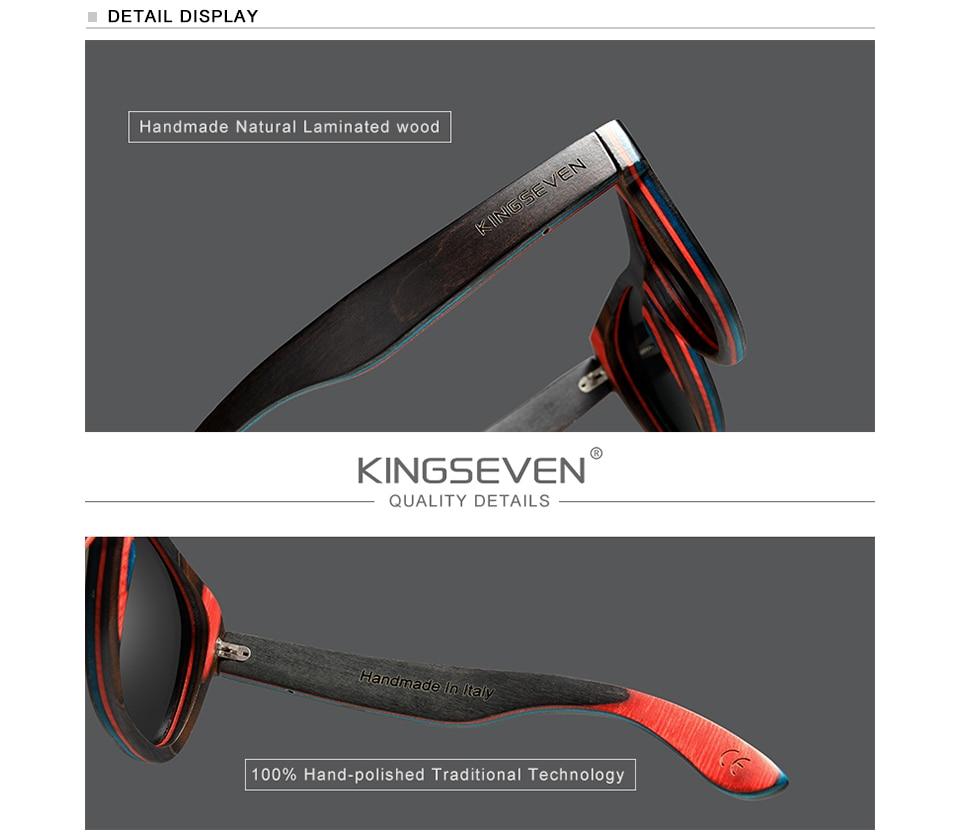 Black Handmade Natural Sunglasses Polarized Gradient Lens