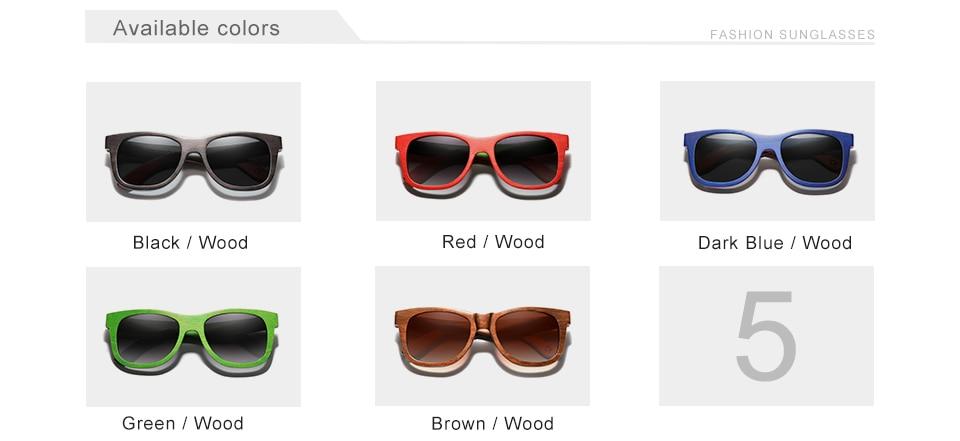 Black Handmade Natural Sunglasses Polarized Gradient Lens