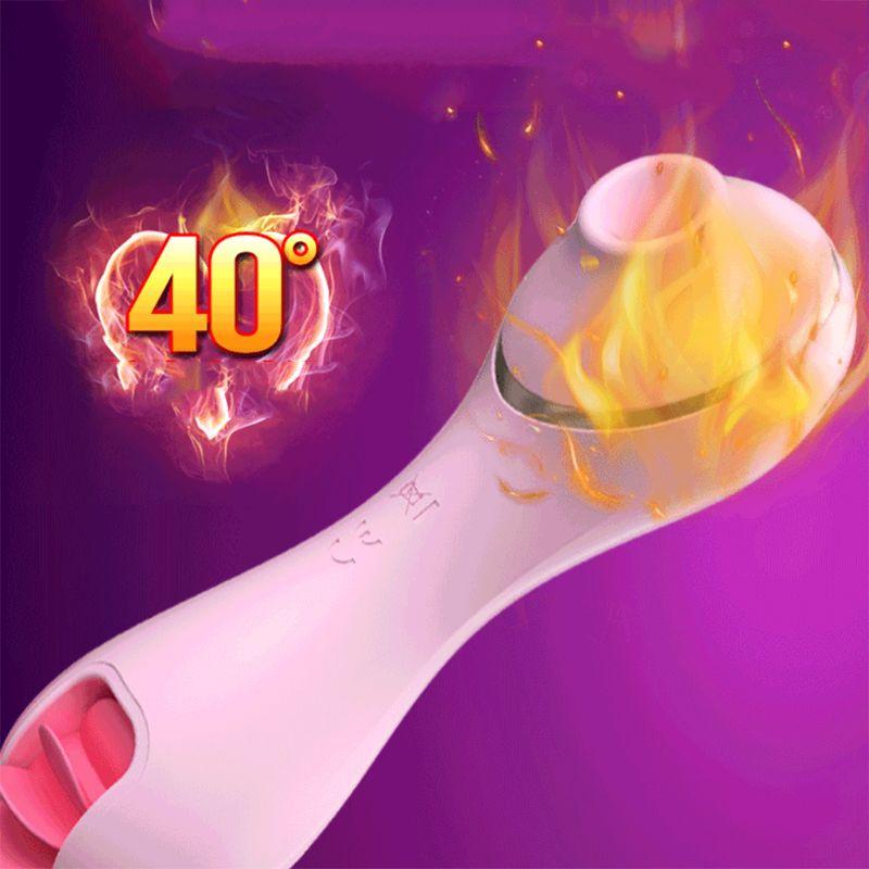 Sex Licking Tongue Vibrator Nipple Sucking Clitoral Suction Stimulator