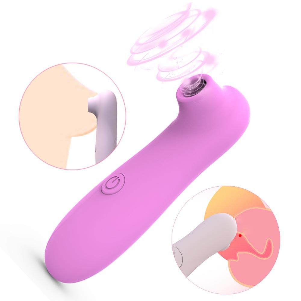 Clit Vibrator Oral Sex Suction Breast Massager Nipple Sucking