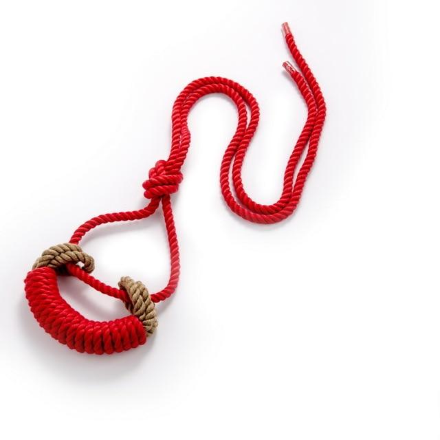 Shibari Rope Bit Gag Handmade Bondage Restraints Bdsm