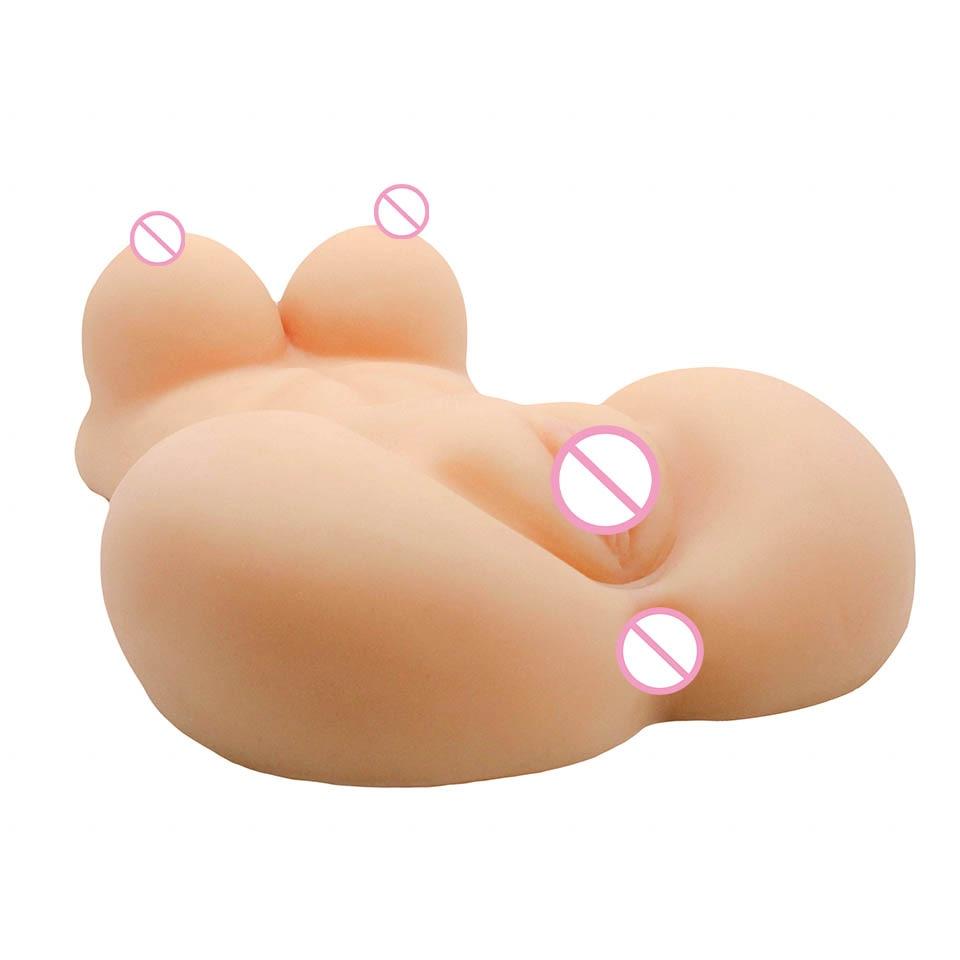 Realistic Half Body Silicone Sex For Men Anal Vagina Big Breasts Love Doll
