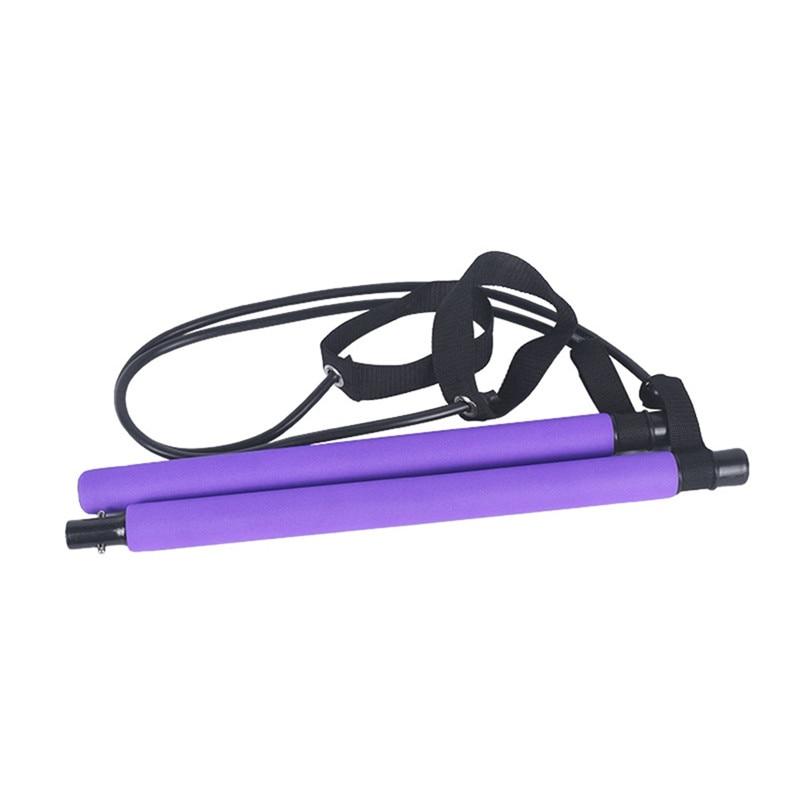 Pilates Stretch Rope Gym Stick Yoga Exercise Bar Trainer Fitness