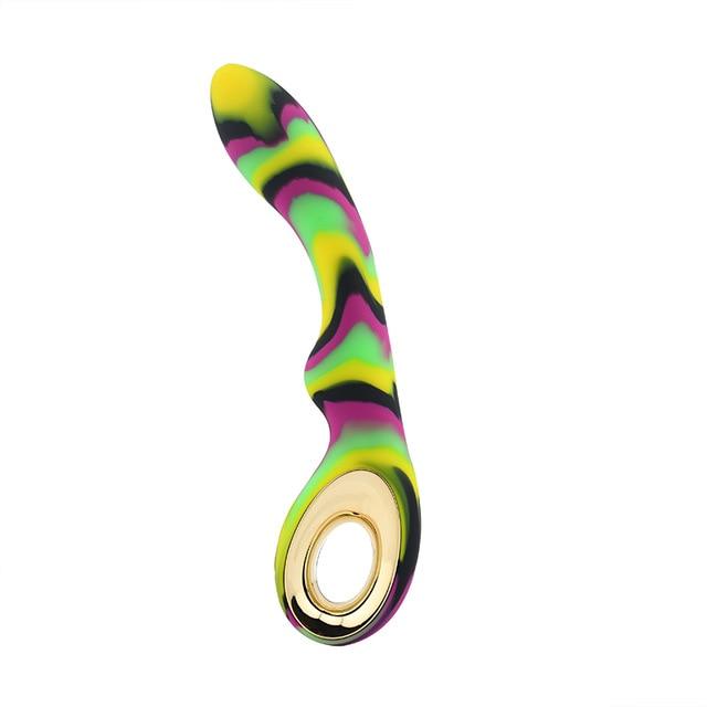 10 Speed Dildo Heating Vibrator G Spot Clitoral Stimulator Colourful Sex Toy