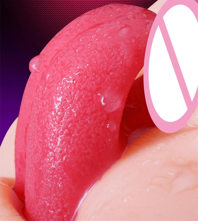 Threesome Mini Doll Realistic Vagina Tongue Male Masturbator Sex Toys Men