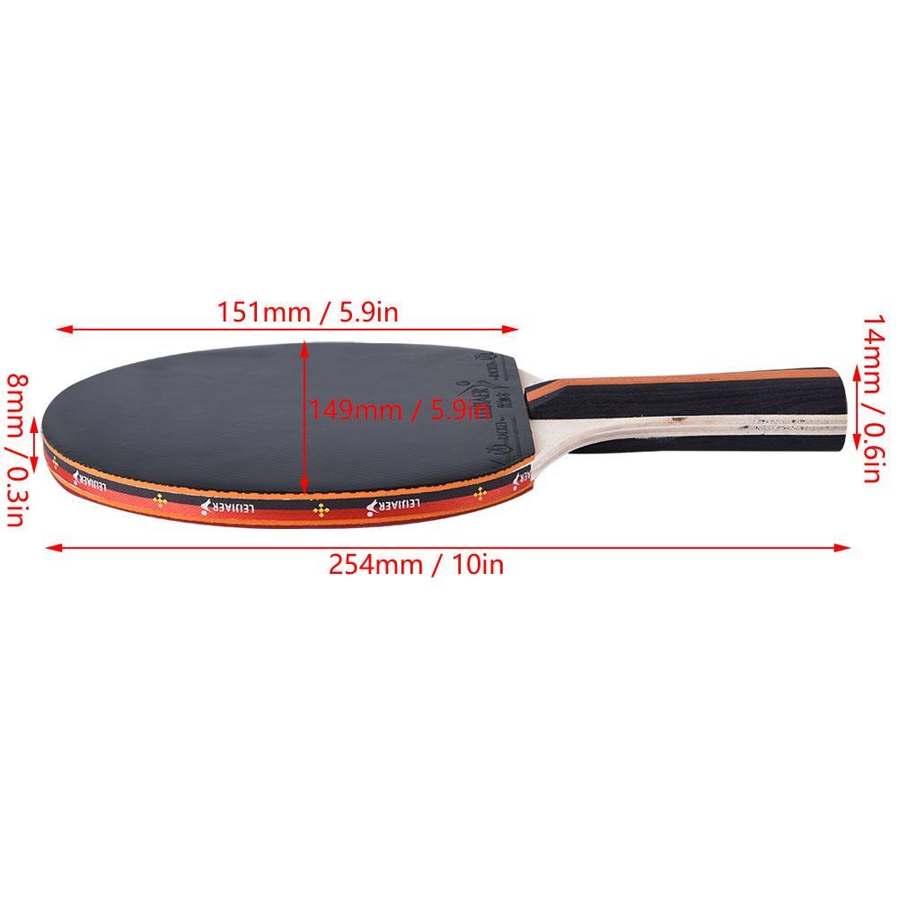 Pair Of Table Tennis Bats Ping Pong Paddle Racket Set With 3 Balls Fitness