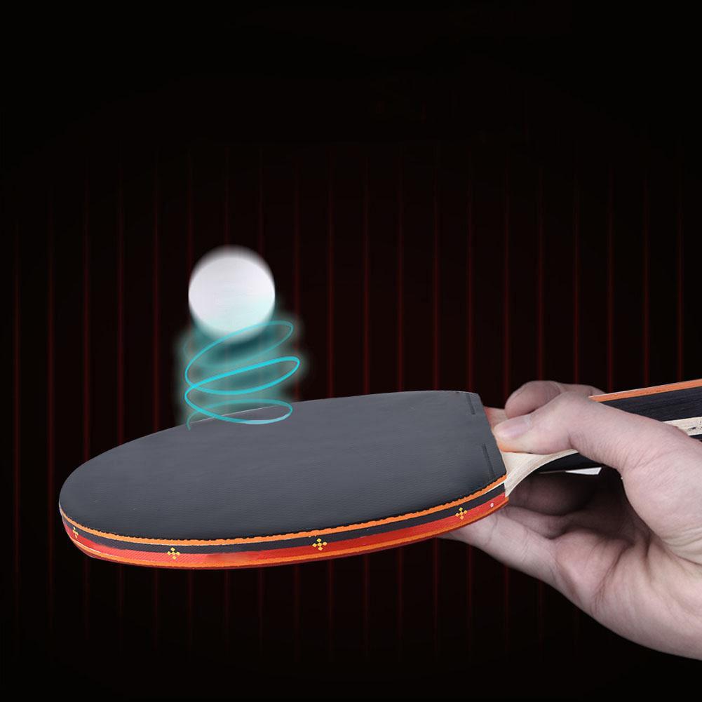 Pair Of Table Tennis Bats Ping Pong Paddle Racket Set With 3 Balls Fitness