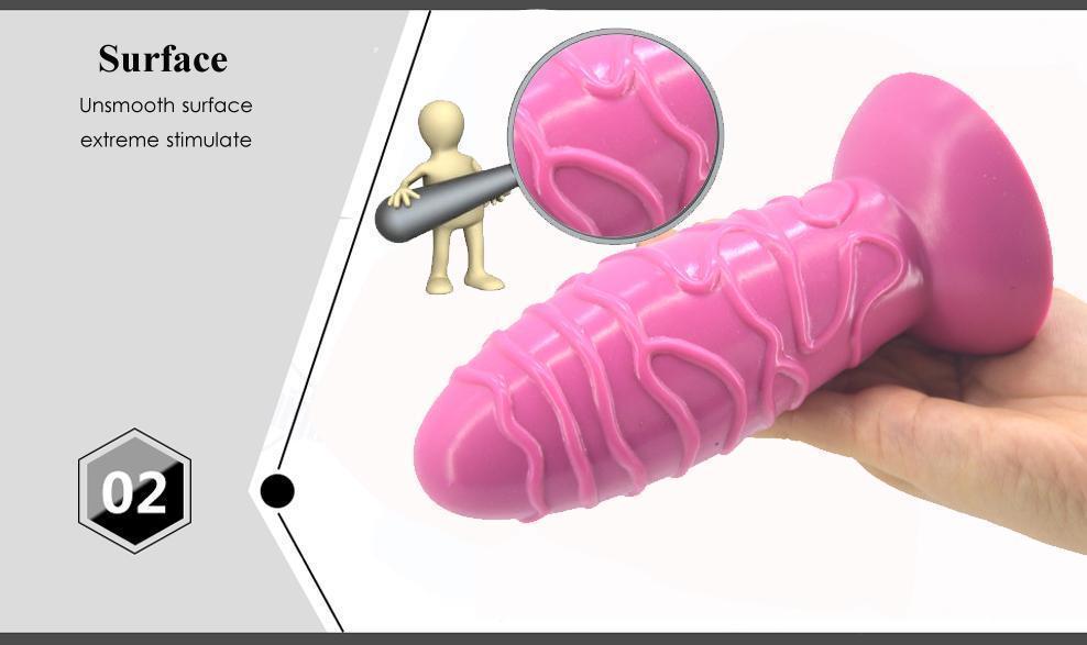 Faak 17Cm Silicone Butt Plug Anal Dildo Dong Thick Flesh