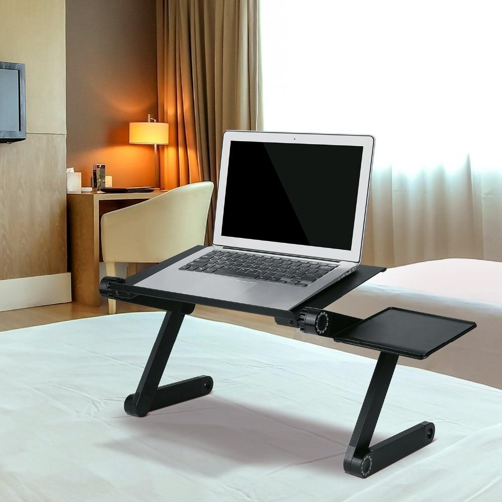 Folding Laptop Desk Ergonomic Aluminum Bed Stand