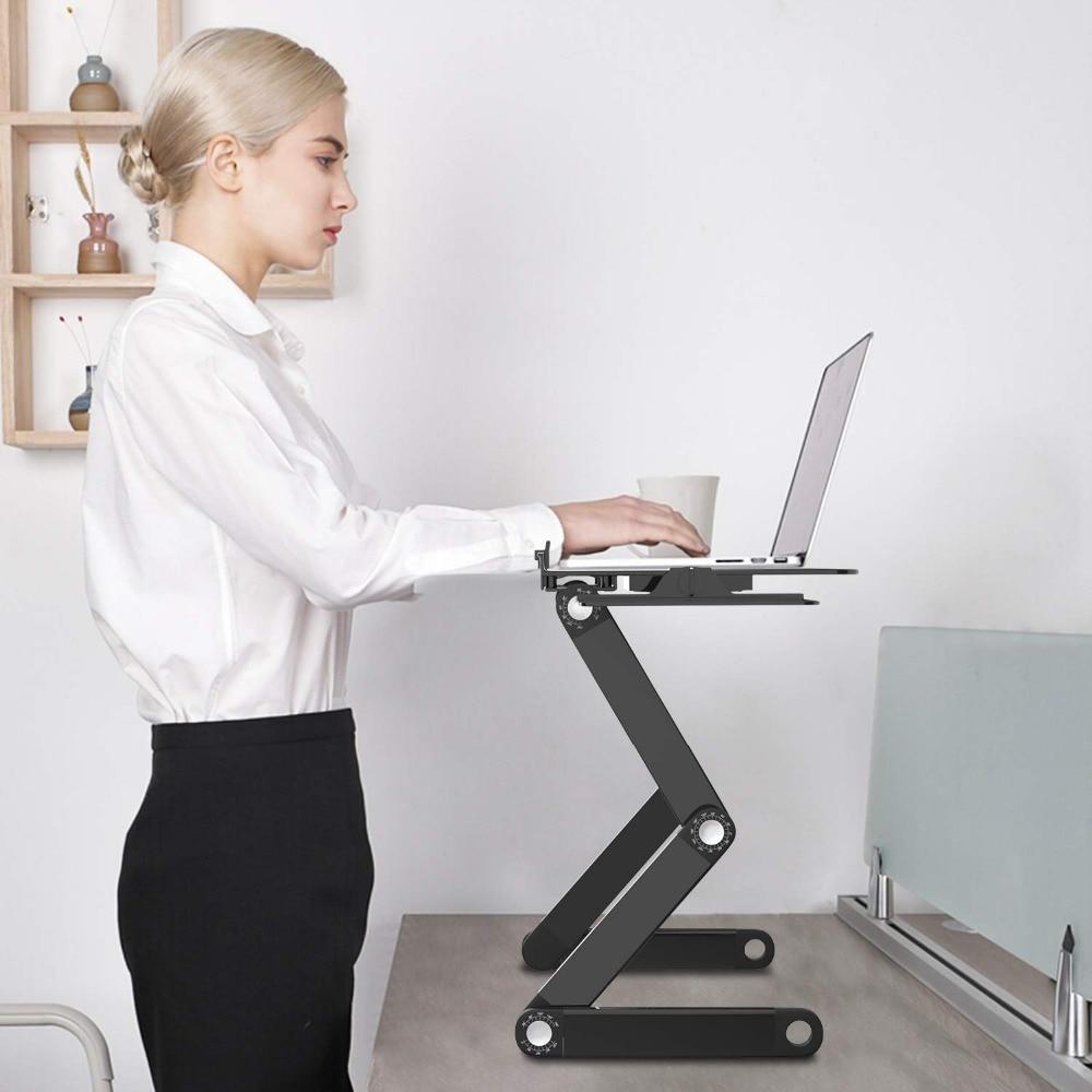 Folding Laptop Desk Ergonomic Aluminum Bed Stand