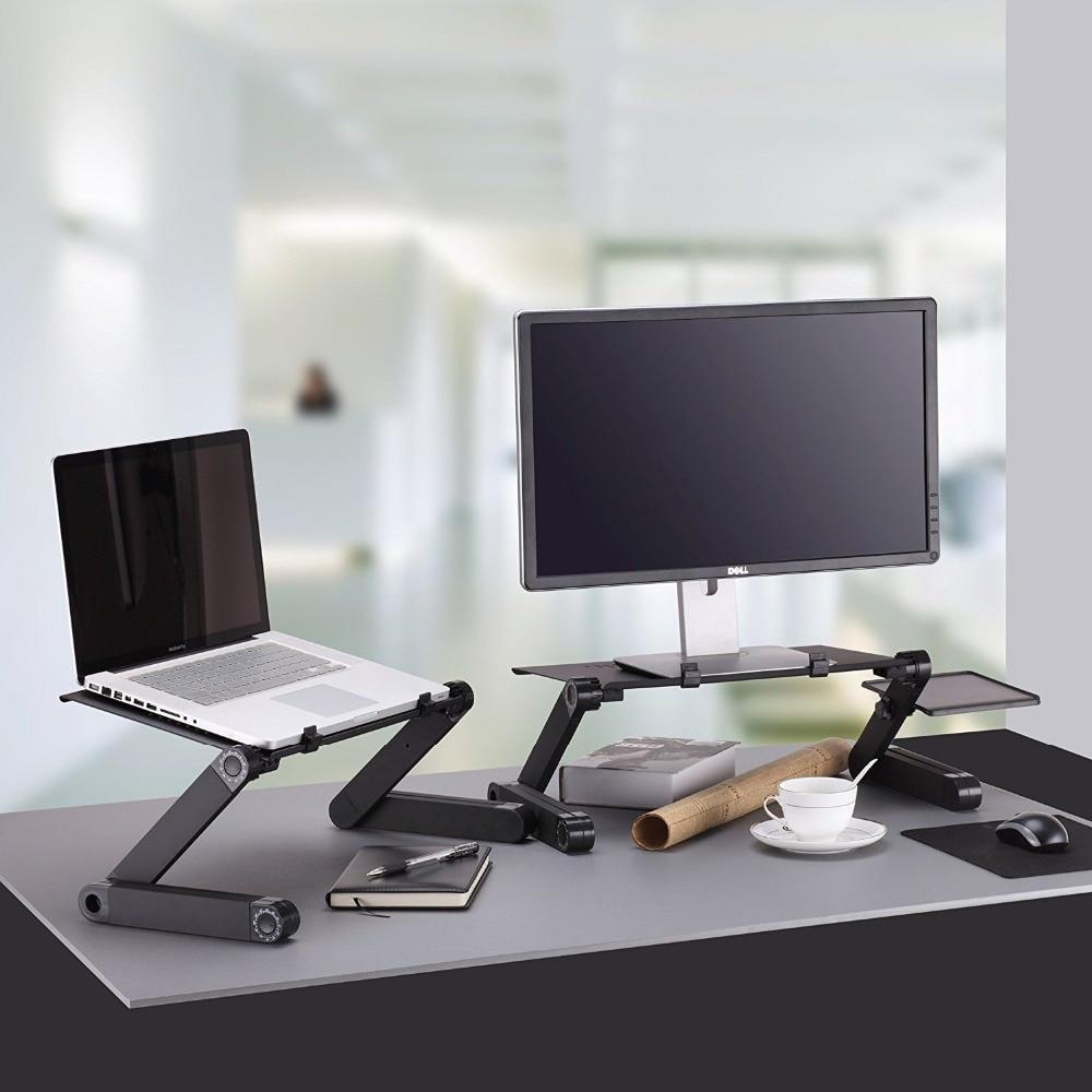 Folding Laptop Desk Ergonomic Aluminum Bed Stand