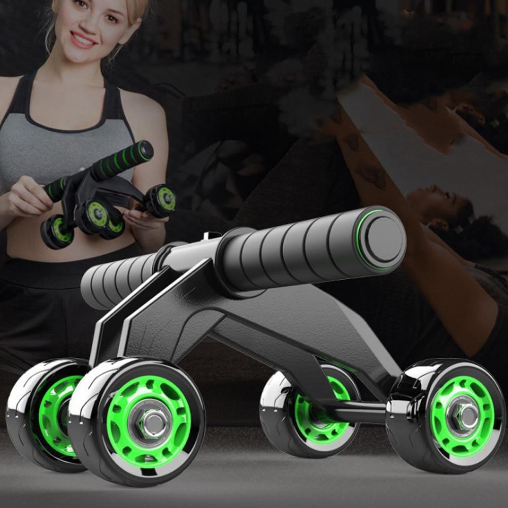4 Wheel Ab Roller Abdominal Power Gym Fitness Exercise Equipment