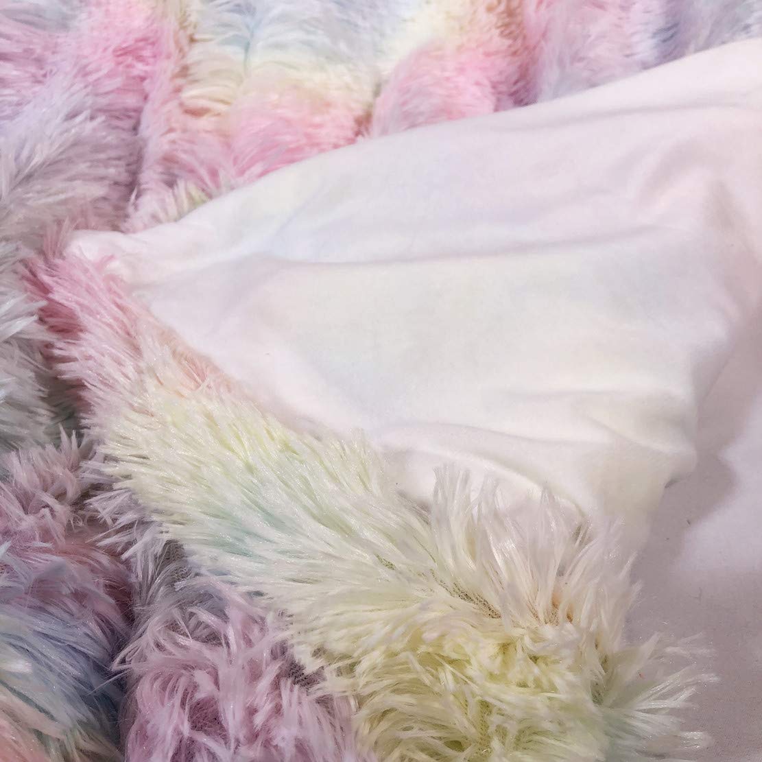 Colourful Rainbow Plush Super Soft Blanket Winter Warmers