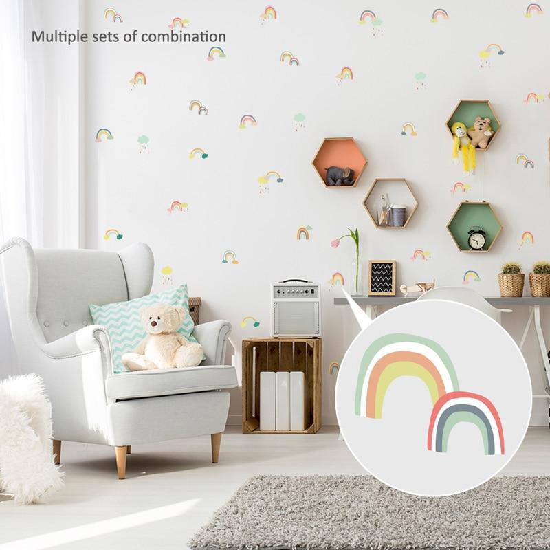 Rainy Rainbows Decal Wall Stickers Nursery Decor