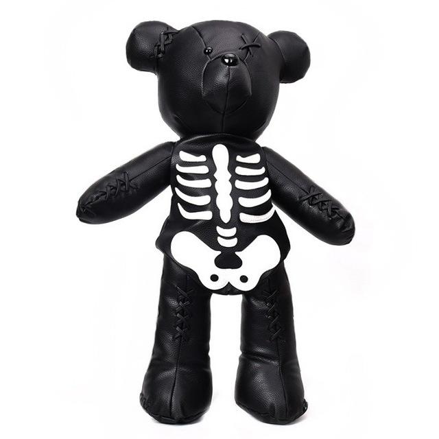 1 Sets of Hod Health & Home Punk Goth Skeleton Bear Backpack | Accessories For Women