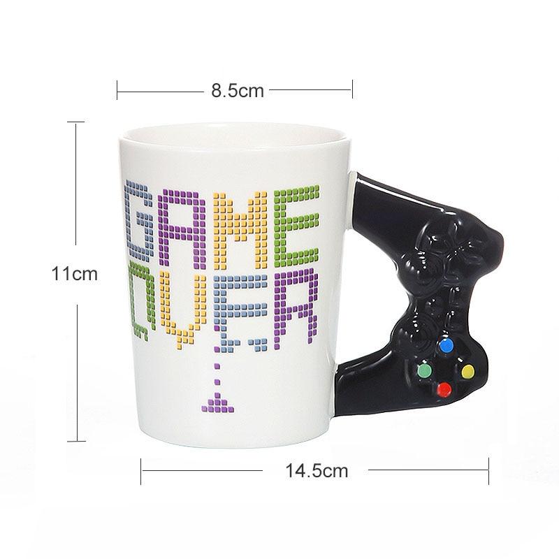 3D Game Controller Over Coffee Mug Gamer Novelty Gift