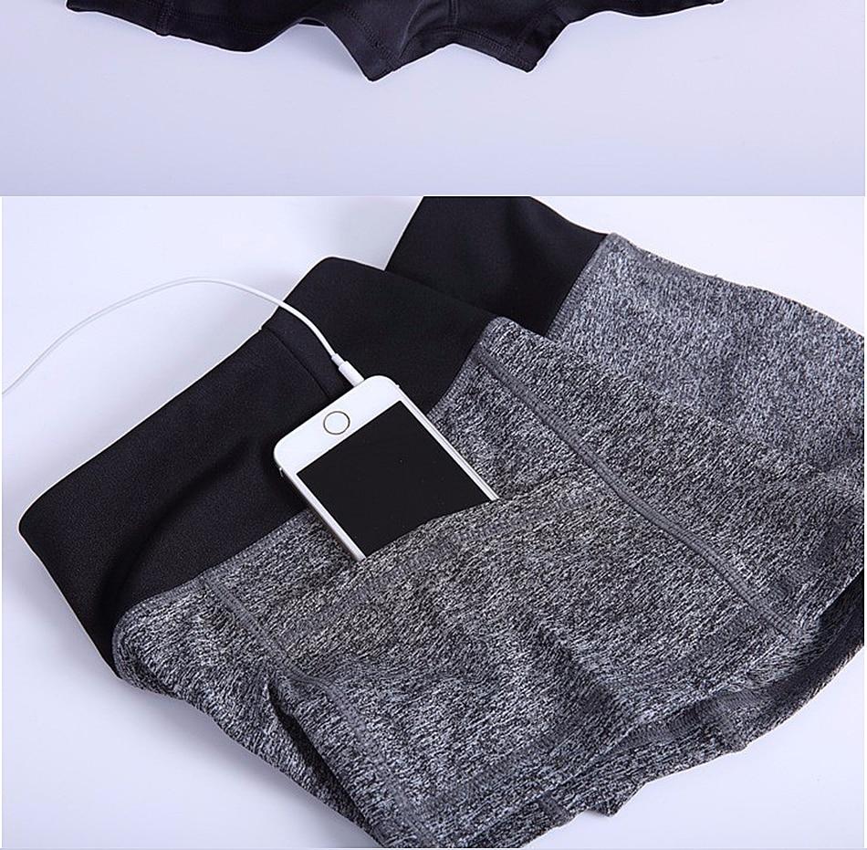 Pocket Yoga Shorts Women Gym Wear Spandex Pants Fitness Exercise
