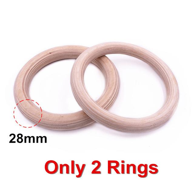 Double Birch Gymnastics Training Rings Crossfit Sport Exercise 28 / 32Mm Fitness