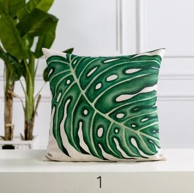 Plant Cushion Covers Coastal Decor