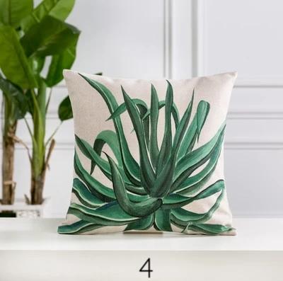 Plant Cushion Covers Coastal Decor