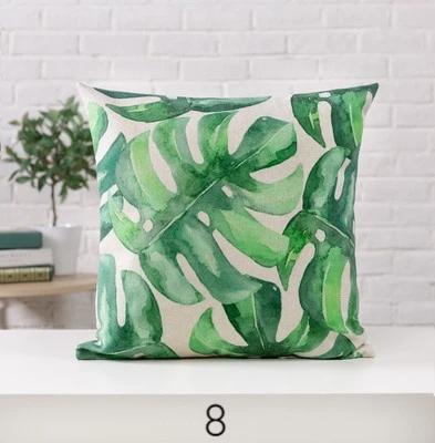 Plant Cushion Covers Coastal Decor