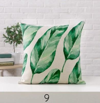 Plant Cushion Covers Coastal Decor