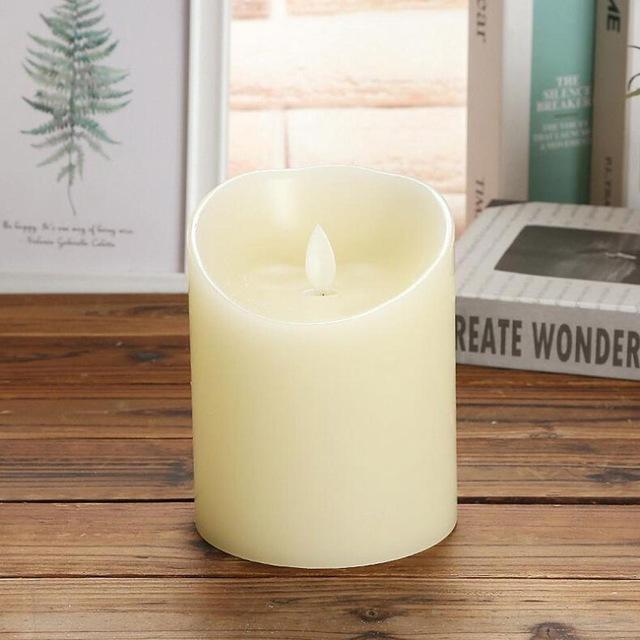 3 / Set Led Flameless Swing Candles Safe Battery Operated Lights Decor