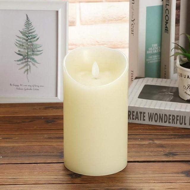 3 / Set Led Flameless Swing Candles Safe Battery Operated Lights Decor