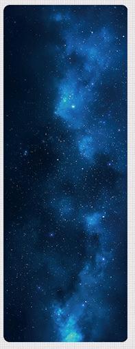 Starry Night Suede Yoga Mat Non Slip Pilates Gym Fitness Exercise