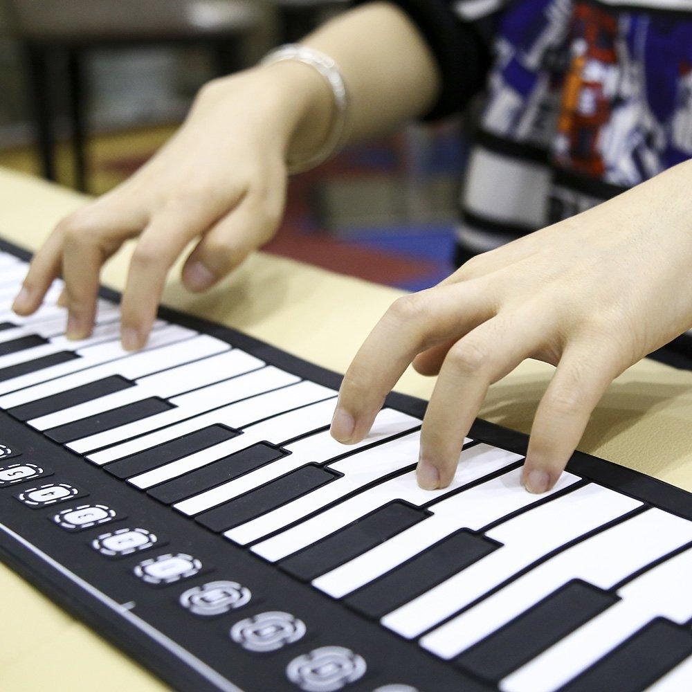 Flexible 49 Keys Roll Up Piano Folding Electronic Keyboard
