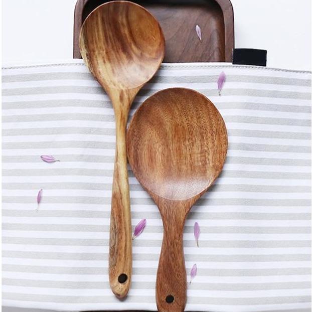 Rustic Country Teak Kitchen Tools Cooking Utensils