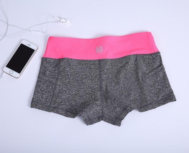 Pocket Yoga Shorts Women Gym Wear Spandex Pants Fitness Exercise