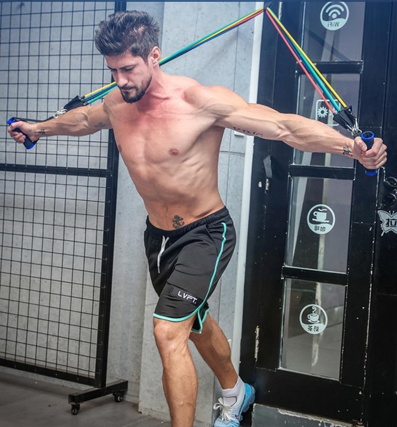 11 Pcs Pull Rope Latex Resistance Bands Body Fitness Equipment Exercise Gym