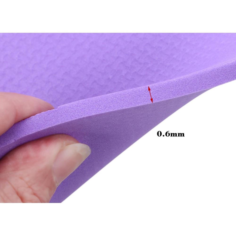 6Mm Eva Yoga Mat Fitness Pilates Gym Non Slip Exercise Purple Pink Blue