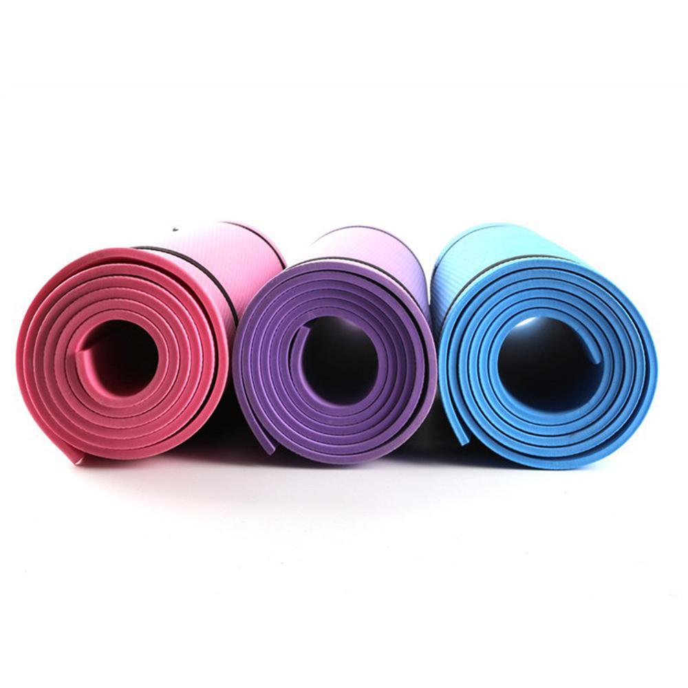 6Mm Eva Yoga Mat Fitness Pilates Gym Non Slip Exercise Purple Pink Blue