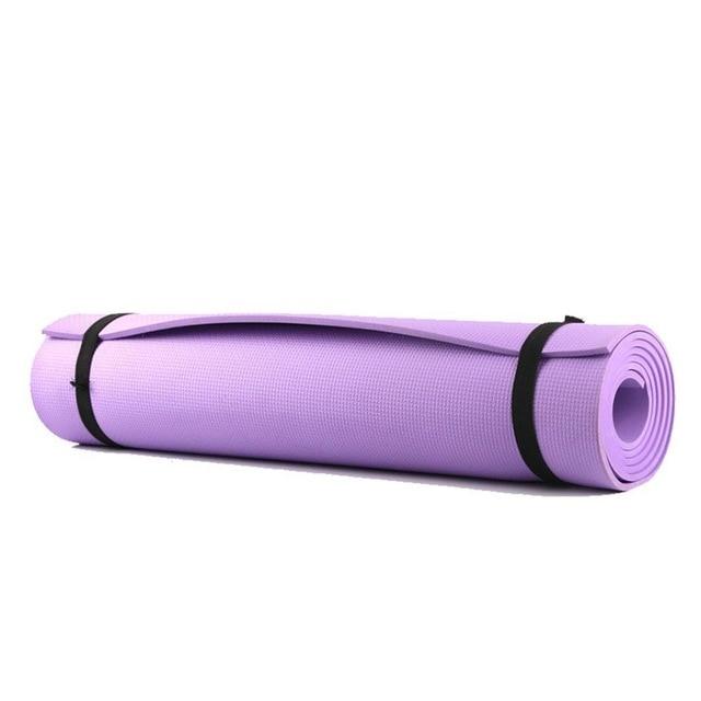 6Mm Eva Yoga Mat Fitness Pilates Gym Non Slip Exercise Purple Pink Blue