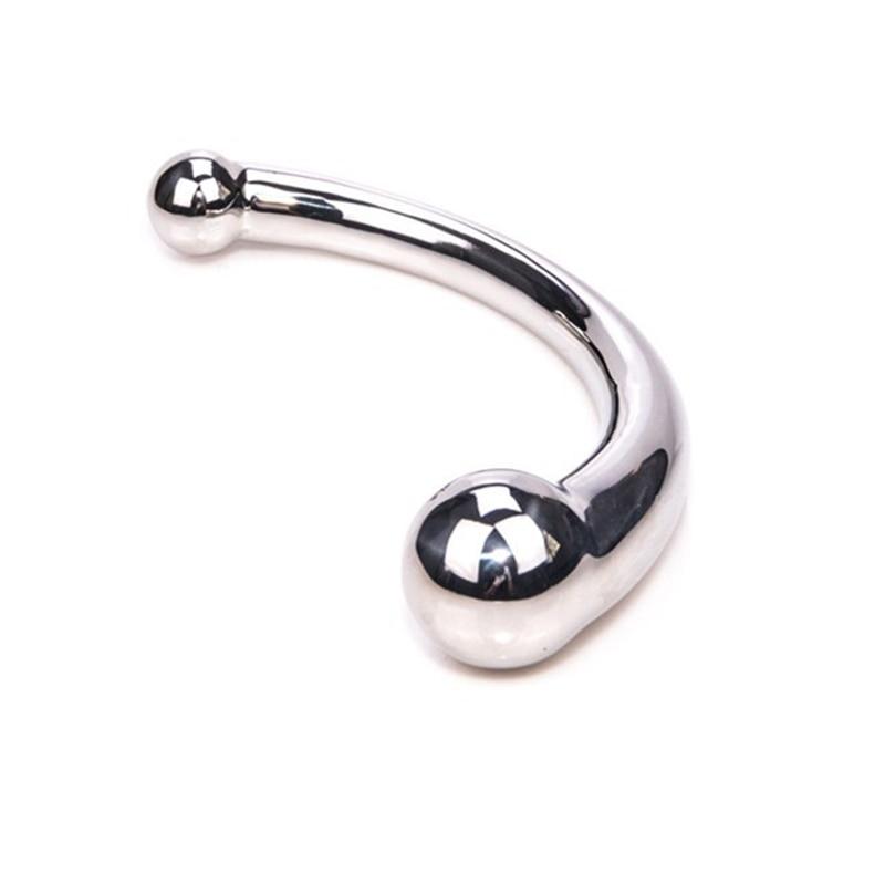 Double Ended Stainless Steel Butt Plug Dildo Metal Anal Bead Balls