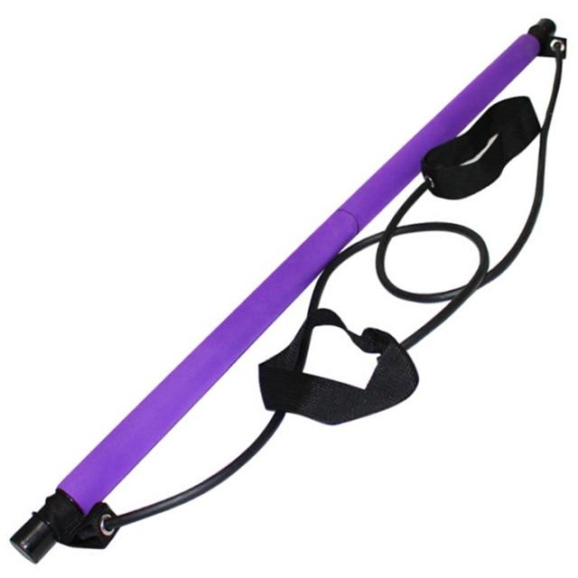 Pilates Stretch Rope Gym Stick Yoga Exercise Bar Trainer Fitness