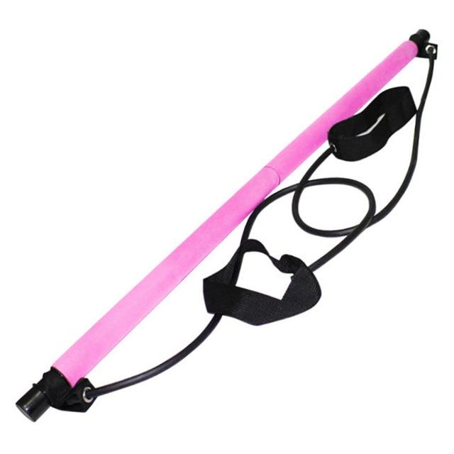 Pilates Stretch Rope Gym Stick Yoga Exercise Bar Trainer Fitness