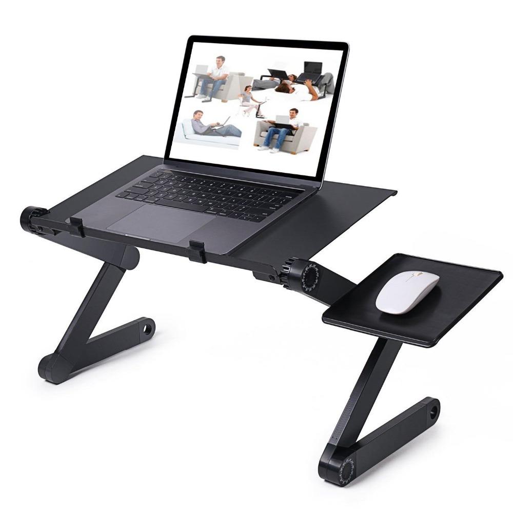 Folding Laptop Desk Ergonomic Aluminum Bed Stand