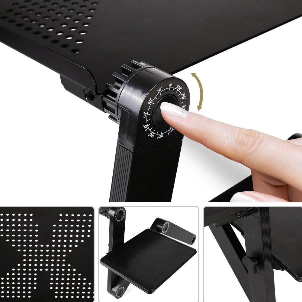 Folding Laptop Desk Ergonomic Aluminum Bed Stand